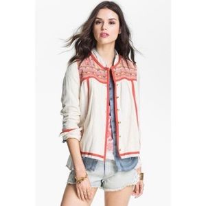 Free People Trapeze Prairie Boho Jacket Size S